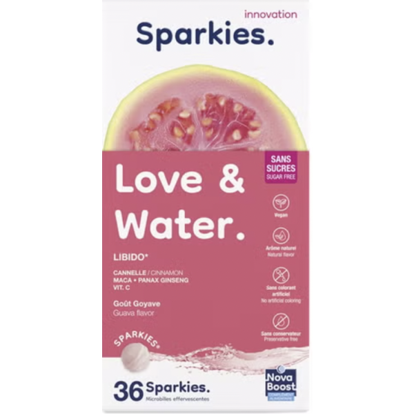SPARKIES LOVE AND WATER GOIABA 36 COMP. EFERV